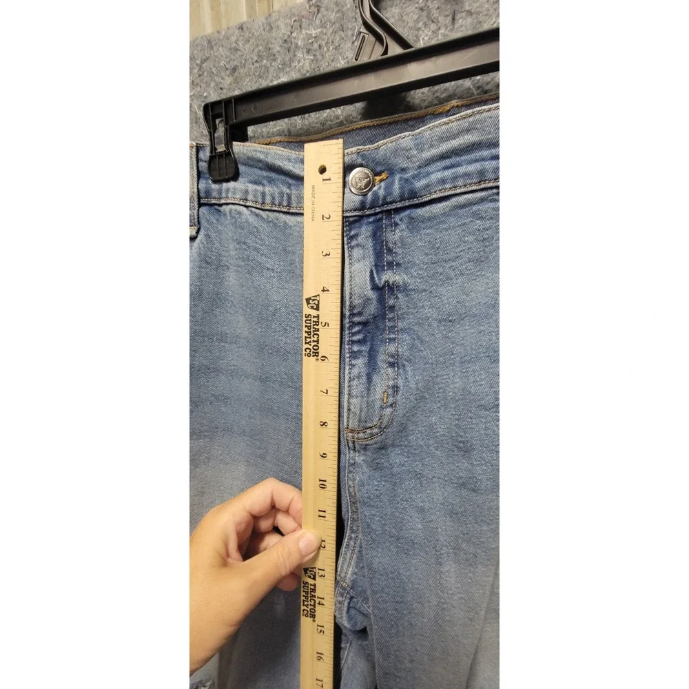Jessica Simpson Women's Buttercup Wide Leg Boyfriend Medium Wash Jeans 18W  NWT